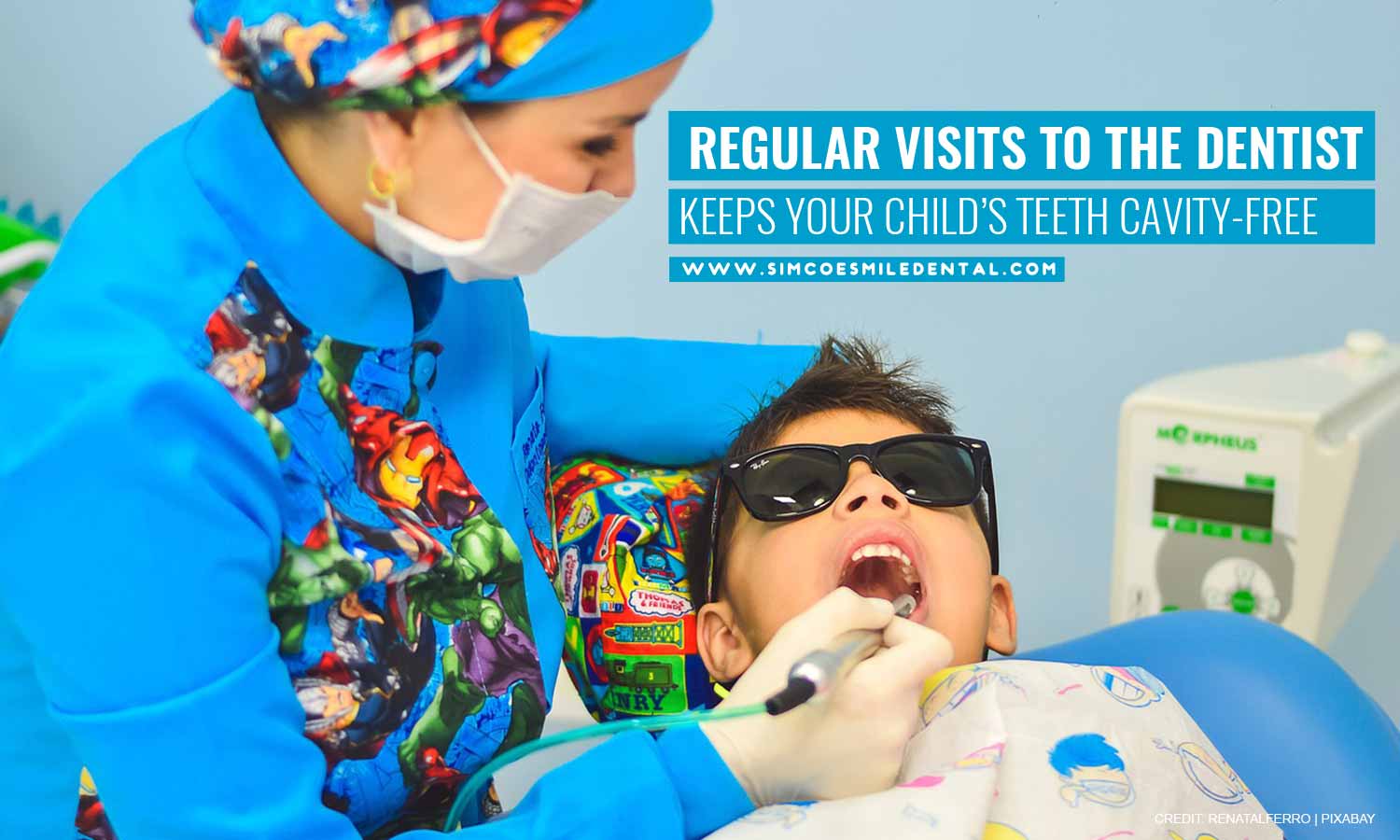 Regular visits to the dentist keeps your child’s teeth cavity-free